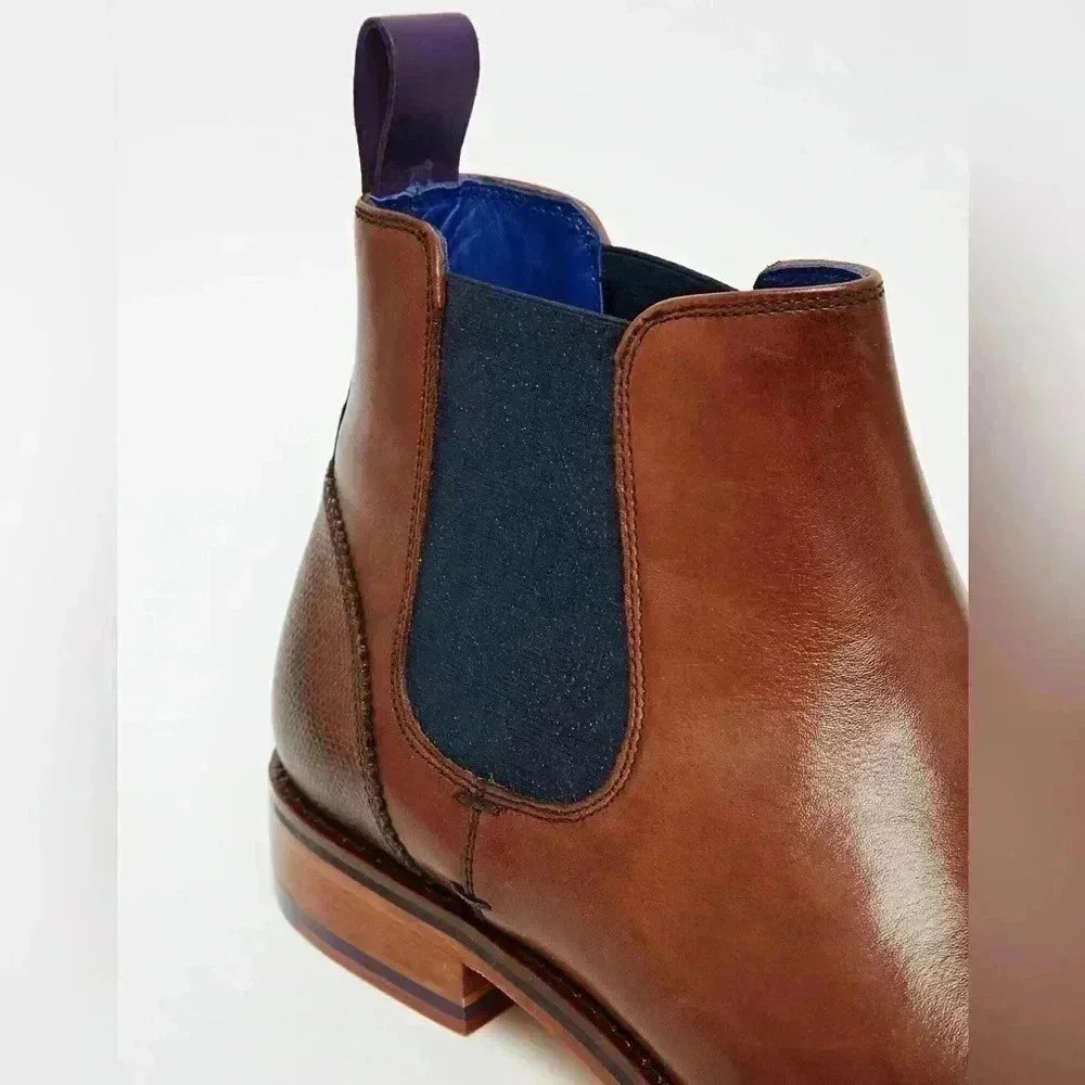 Ted Baker Camroon Leather Chelsea Boots Men’s Sz 40.5 (US 7.5) - Picture 4 of 11